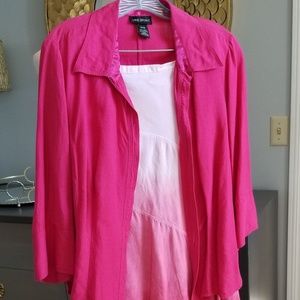 Lane Bryant linen skirt and blouse set